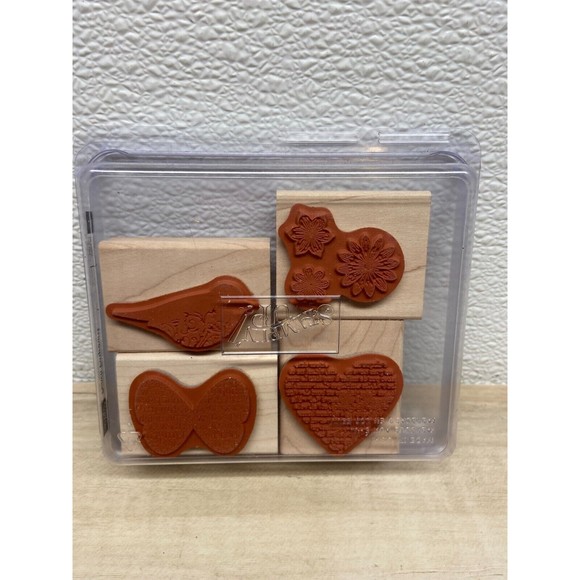 Stampin Up Punch Potpourri Set Of 4 Rubber Stamps - Picture 3 of 3